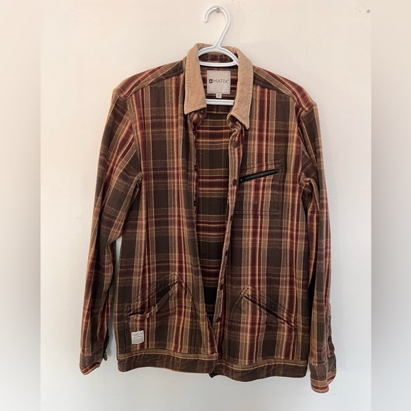 (M) Vest jacket coat Matix Aimsburro marron - Picture 2 of 5